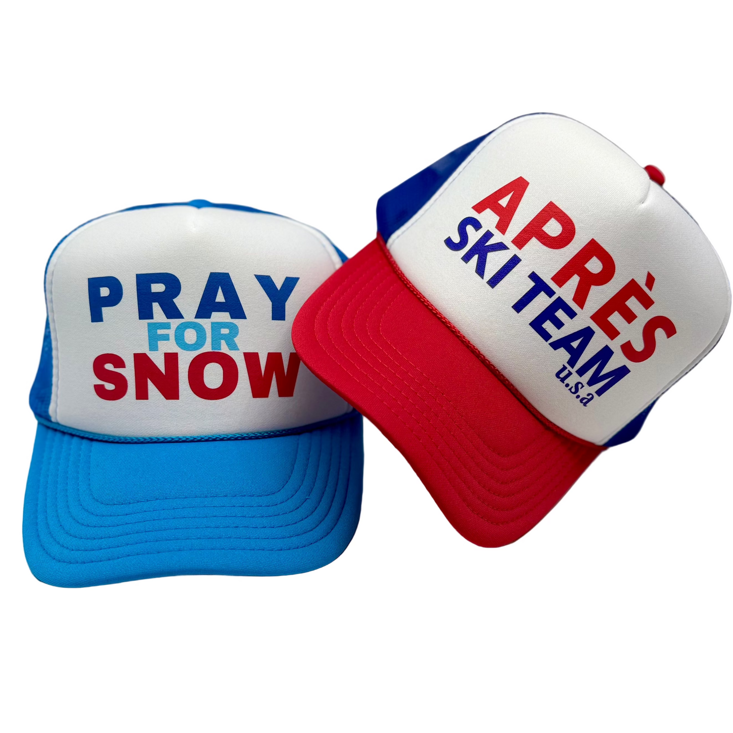 Après Ski Team Trucker Hat — Retro Rope Mesh Snapback