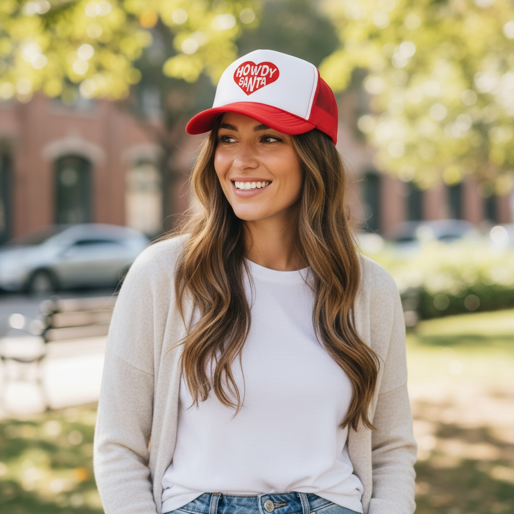 Howdy Santa Christmas Trucker Hat | Western Christmas Style | stevi.co