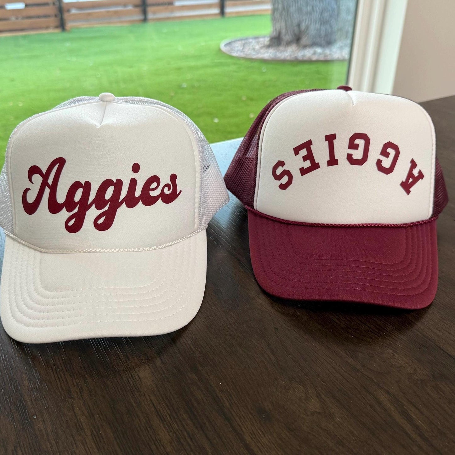 Aggies Trucker Hat | Multiple Font Styles | stevi.co