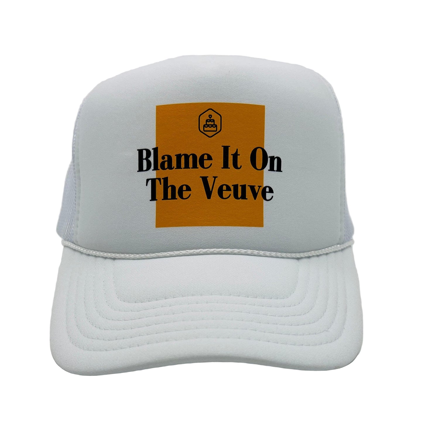 Veuve Birthday Trucker Hat | Customizable Champagne Cap | Golden Birthday Gift