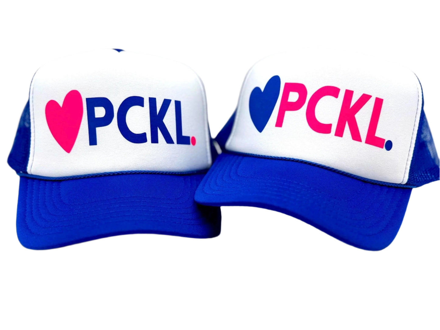Pickleball PCKL Trucker Hat | Heart Cap for Her | Tournament Gift | Cute Pickleball Hat