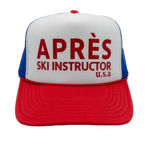 Après Ski Team Trucker Hat — Retro Rope Mesh Snapback