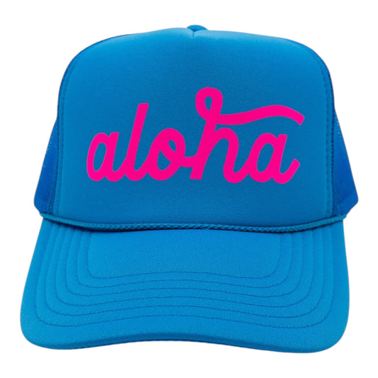 Hawaii Trucker Hat | Aloha Beach Vacation Hat | Spring Break & Girls Trip | Gifts for Her