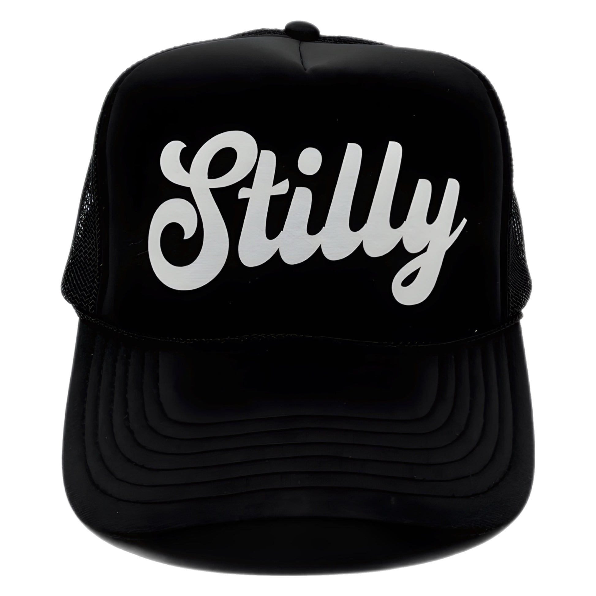“Stilly” foam trucker hat with breathable mesh back and snap closure—perfect for showing hometown pride, college game days, and casual everyday style.