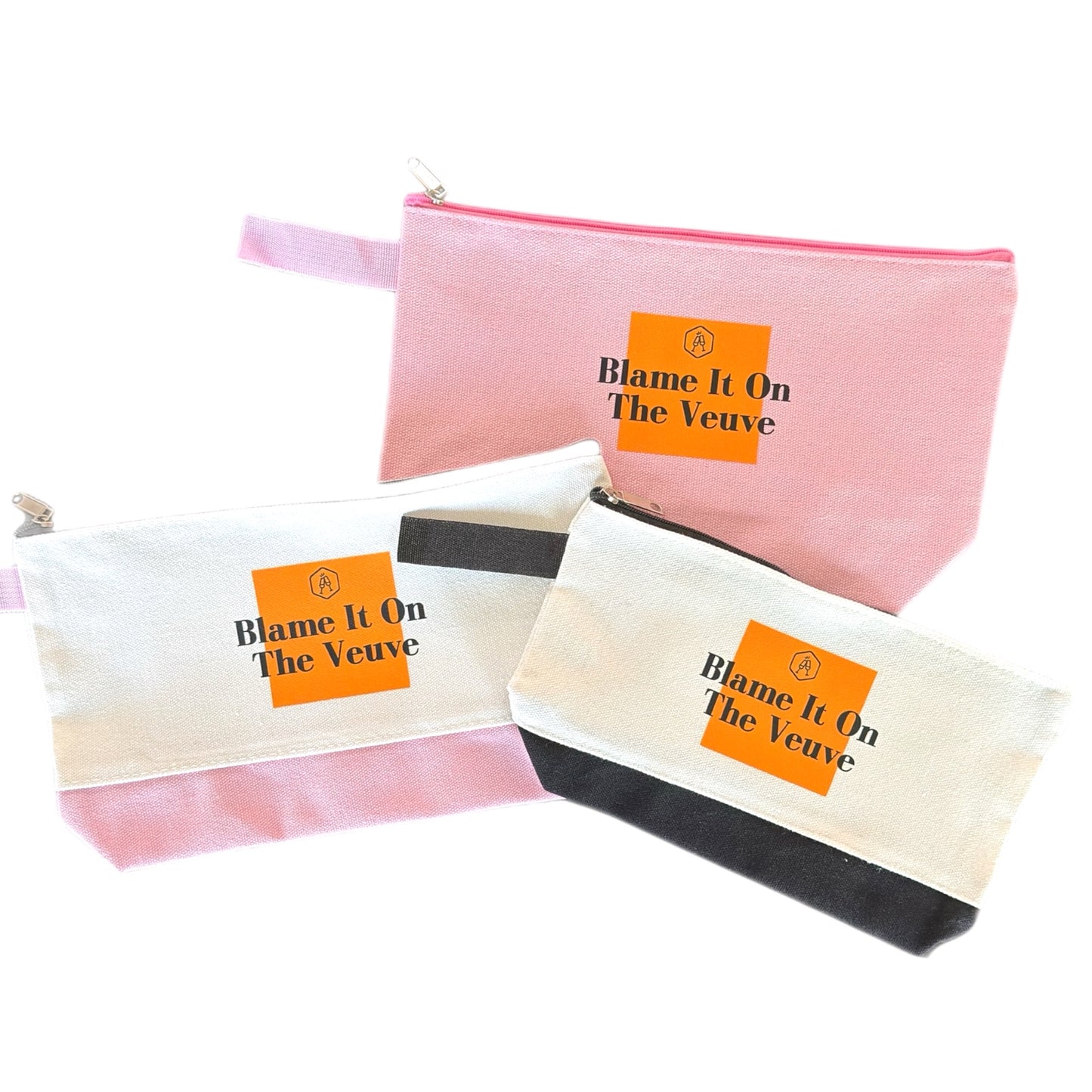 Blame It on the Veuve Canvas Bag | Pink Champagne Tote | Bachelorette & Birthday Gift
