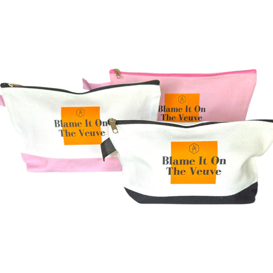 Blame It on the Veuve Canvas Bag | Pink Champagne Tote | Bachelorette & Birthday Gift