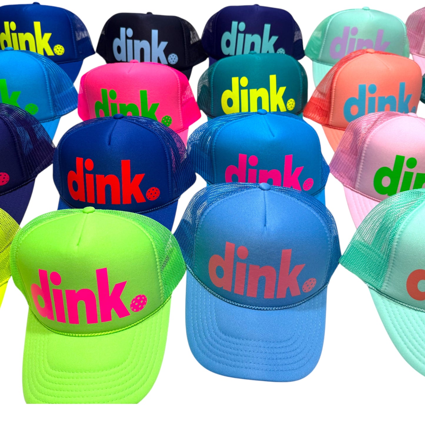Dink Pickleball Trucker Hat | Funny Pickleball Snapback for Players | Foam Mesh Cap by stevi.