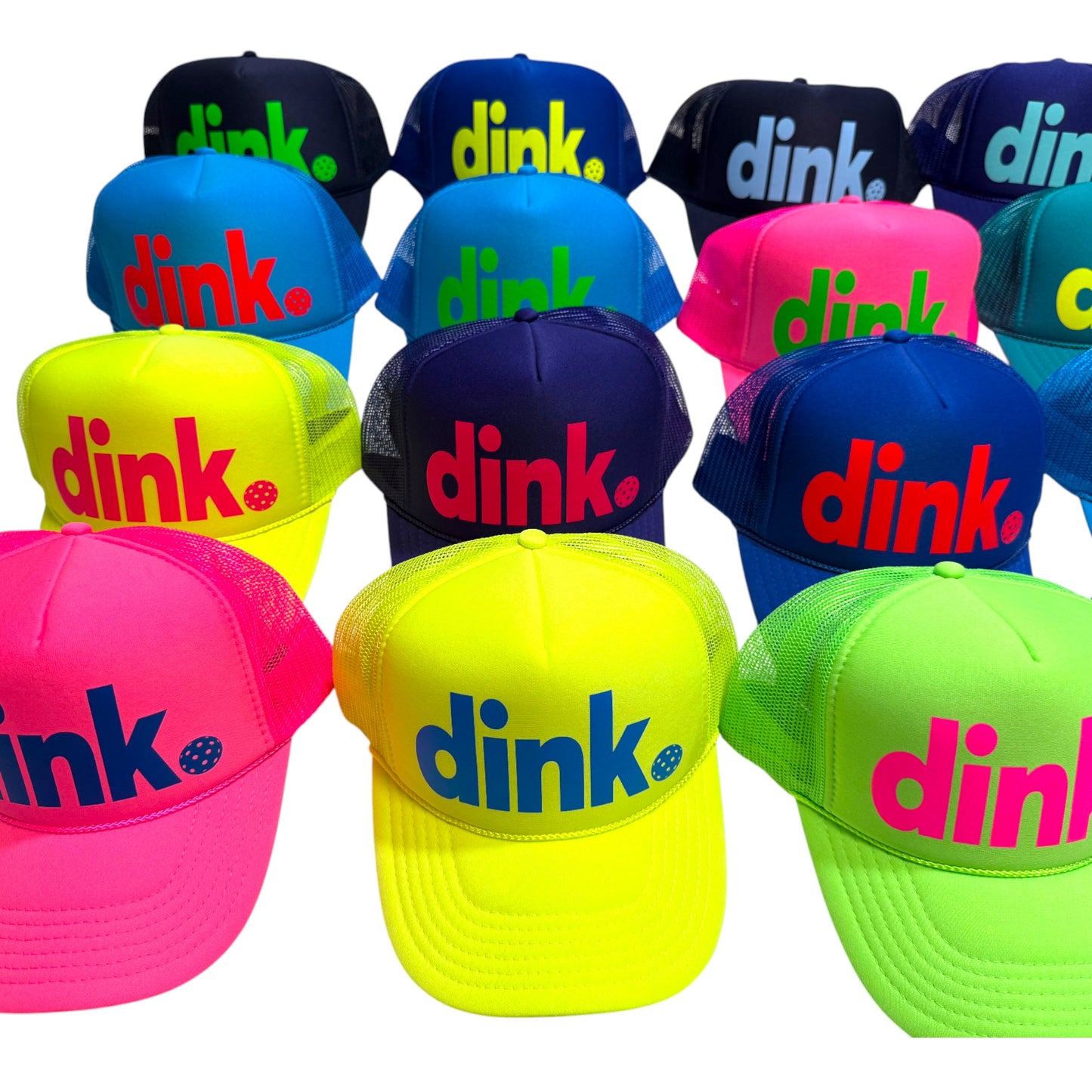 Dink Pickleball Trucker Hat | Funny Pickleball Snapback for Players | Foam Mesh Cap by stevi.