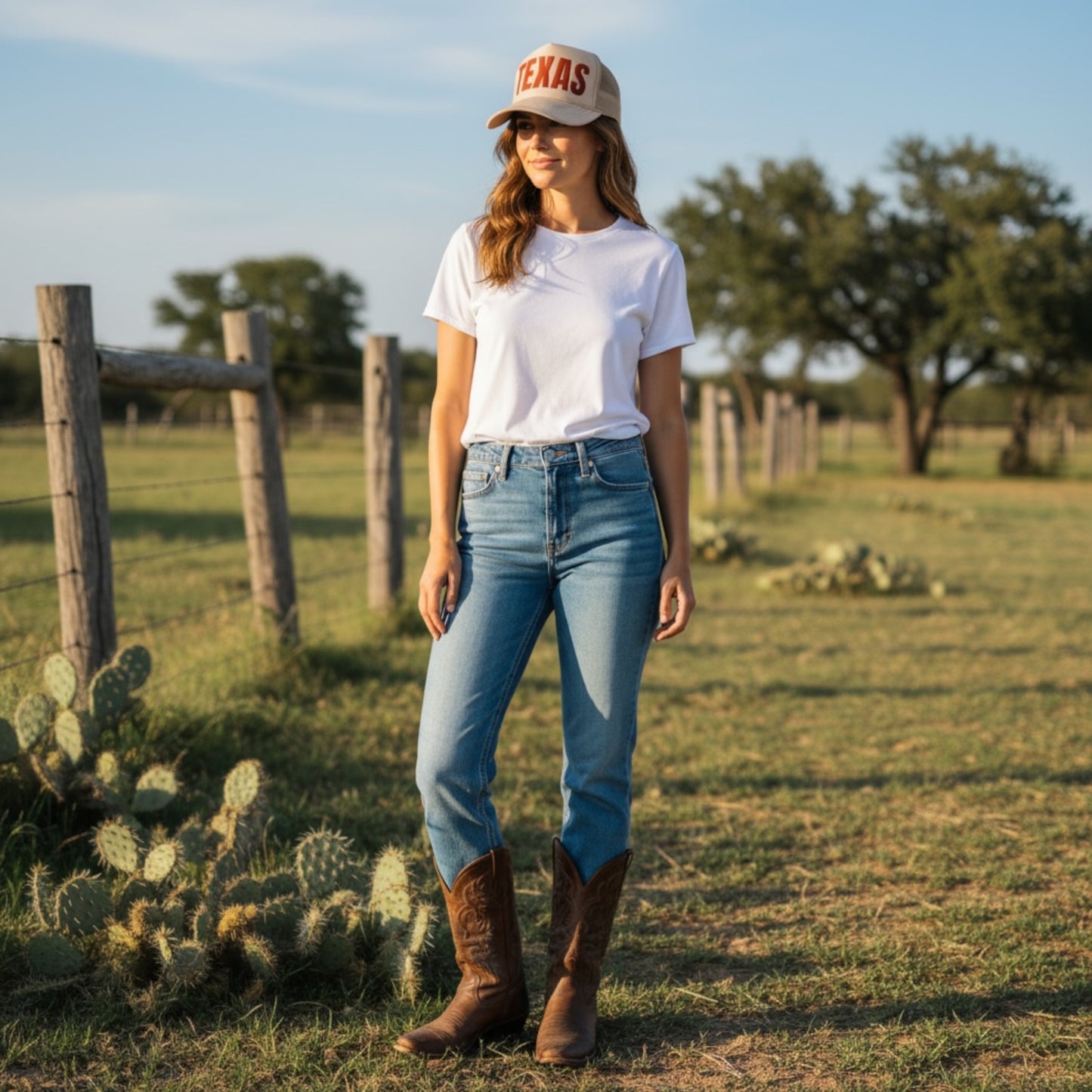 TEXAS FIGHT Trucker Hat | Texas Longhorns-Inspired Style | stevi.co